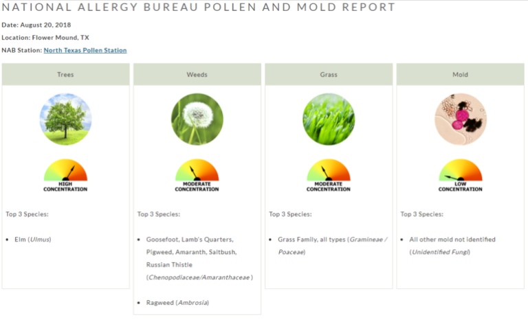 the pollen 1s