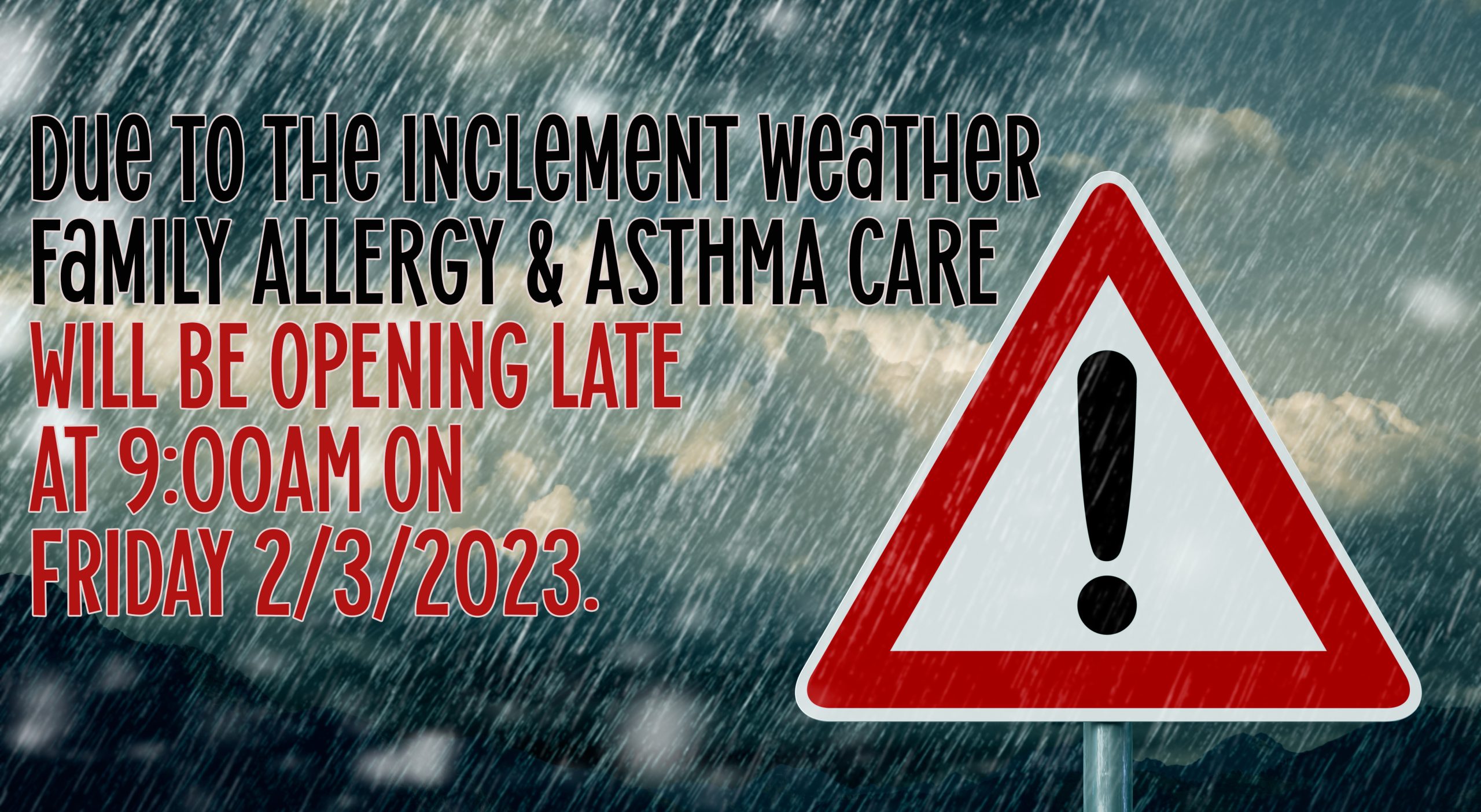 Caution,-,Bad,Weather Caution - bad weather
