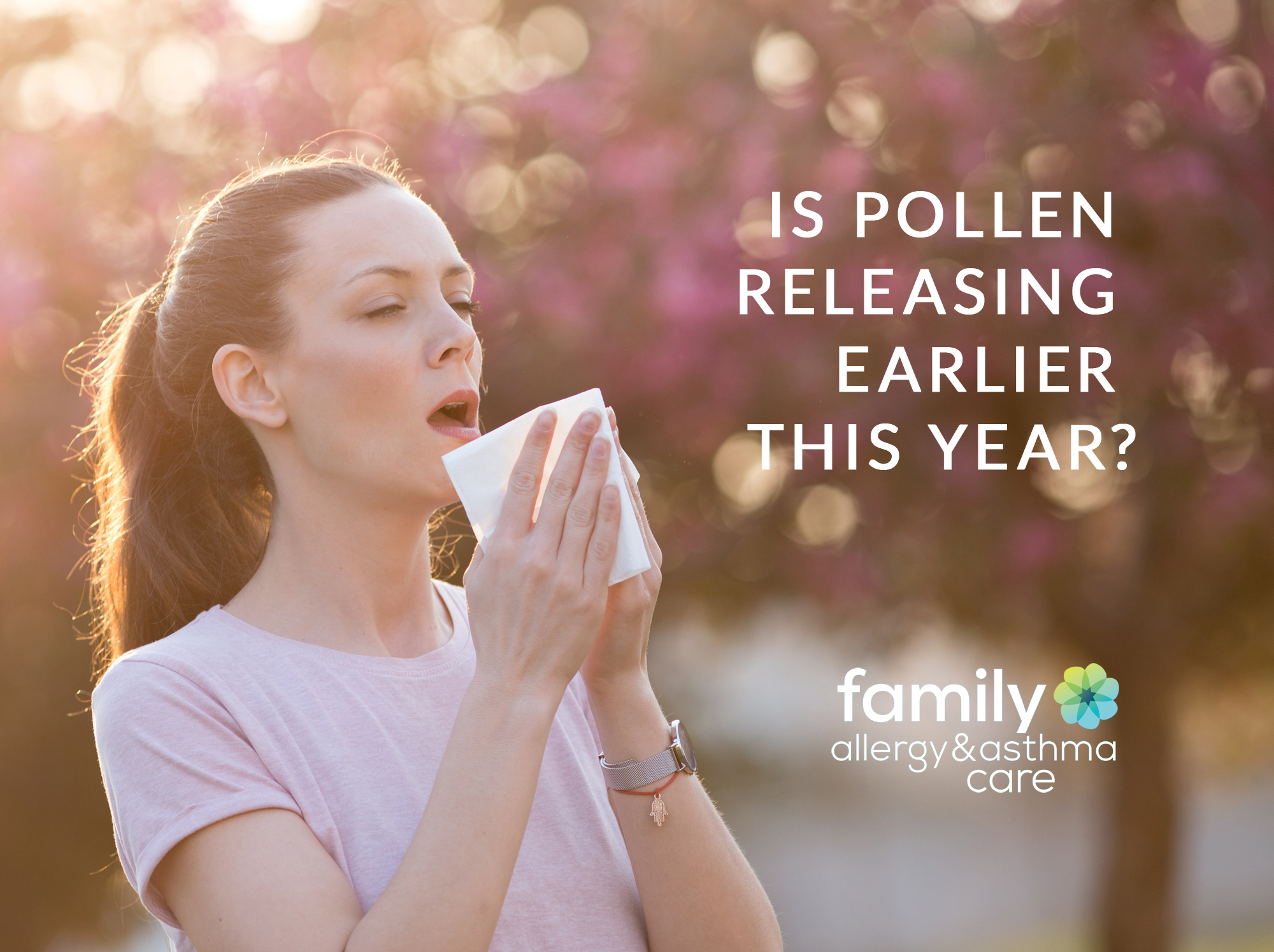 asthma allergy pollen releasing earlier united states texas